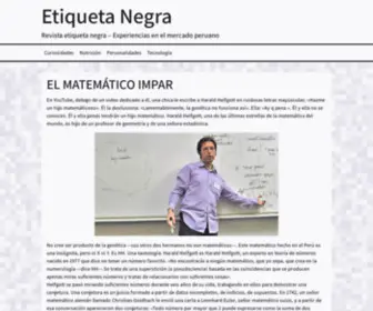 Etiquetanegra.com.pe(Revista etiqueta negra) Screenshot