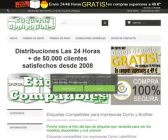 Etiquetascompatibles.com(Etiquetas compatibles para Dymo) Screenshot