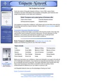 Etiquette-Network.com(Network (Be The Best You Can Be)) Screenshot