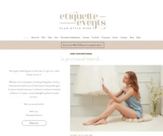 Etiquetteevents.co.uk(Wedding Hire) Screenshot