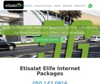 Etisalatnetwork.net(Etisalat Home Internet) Screenshot