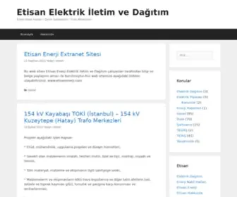 Etisan.net(Etisan Elektrik İletim ve Dağıtım) Screenshot