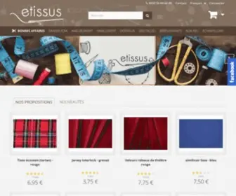 Etissus.com(Une large gamme de Tissus (Coton) Screenshot