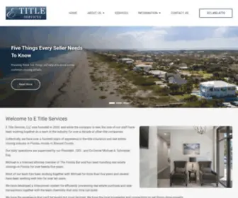 Etitlebrevard.com(E Title Services) Screenshot