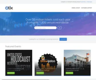 Etix.com(Find and Buy Event Tickets) Screenshot