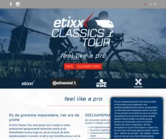 Etixxclassicstour.be(Etixxclassicstour) Screenshot