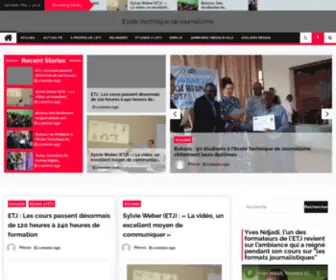 ETJRDC.org(Ecole technique de journalisme) Screenshot