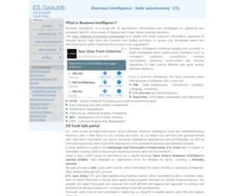 ETL-Tools.info(ETL Tools Info) Screenshot