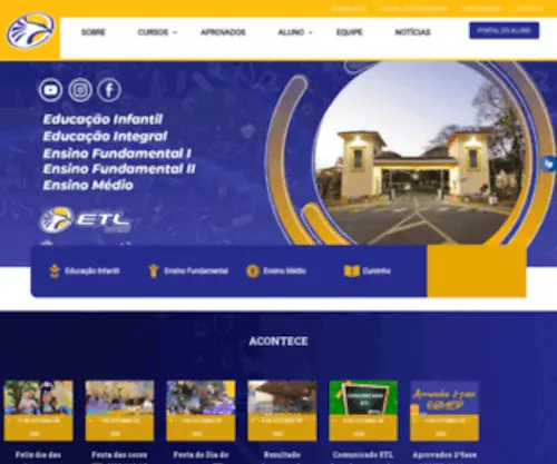 ETL.edu.br(Home) Screenshot