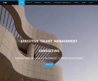 Etmcnetwork.com(Executive Talent Management Consulting) Screenshot