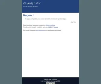 Etnadji.fr(Etnadji) Screenshot