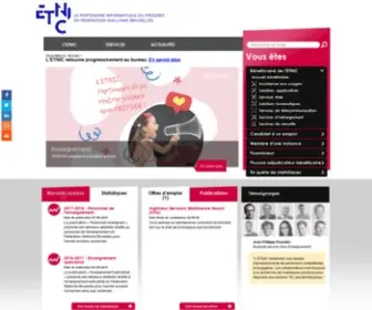 Etnic.be(Le partenaire informatique de la Fédération Wallonie) Screenshot