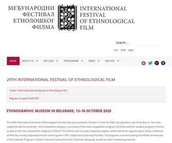 Etnofilm.org(International Festival of Ethnological Film) Screenshot