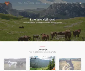 Etnoselovojinovic.com(Etno selo Vojinovi) Screenshot