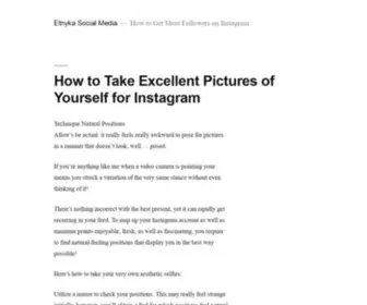 Etnykasocialmedia.com(How to Get More Followers on Instagram) Screenshot