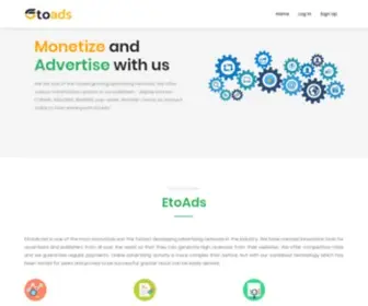 Etoads.net(Solutions for Advertisers and Publishers) Screenshot