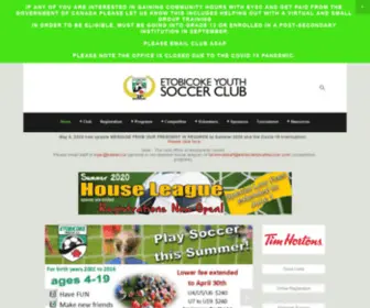 Etobicokeyouthsoccer.com(Etobicokeyouthsoccer) Screenshot