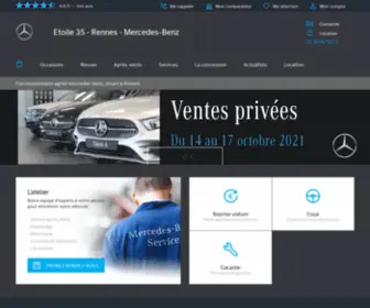 Etoile35-Rennes.fr(Bienvenue sur le site du concessionnaire Mercedes) Screenshot