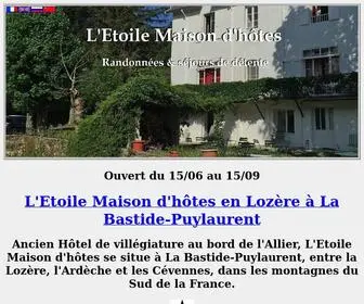 Etoile.fr(L'Etoile Maison d'htes en Lozre La Bastide) Screenshot