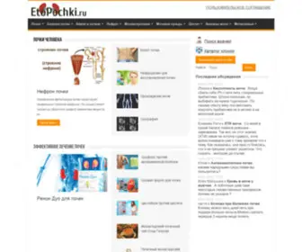 Etopochki.ru(Проект посвящен мочеполовой системе человека) Screenshot