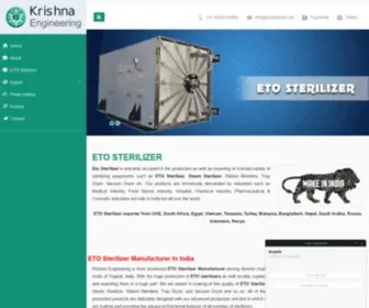 Etosterilizer.net(Krishna Engineering) Screenshot