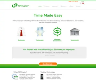 Etotalplan.com(Online scheduling system) Screenshot