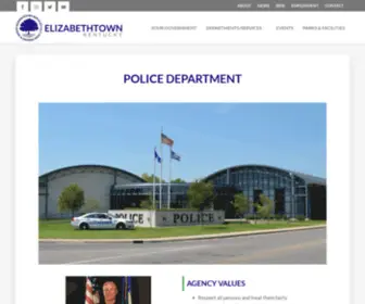 Etownpd.org(Police Department) Screenshot