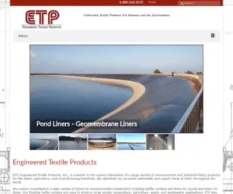 Etpinfo.com(Engineered Textile Products) Screenshot