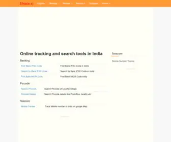 Etrace.in(Online tracking and search tools in India) Screenshot