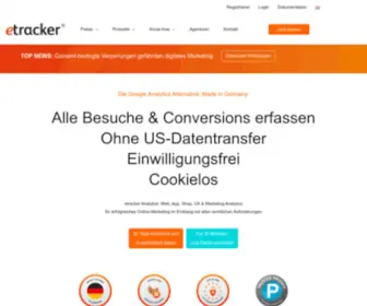 Etracker.com(Analytics ohne Datenverlust) Screenshot