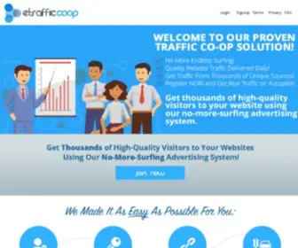 Etrafficcoop.com(The Proven TRAFFIC CO) Screenshot