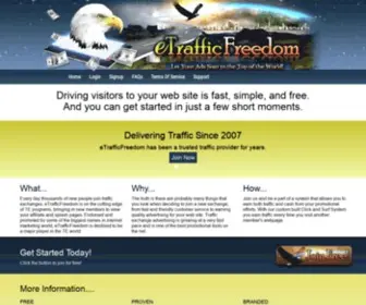 EtrafficFreedom.com(Traffic) Screenshot