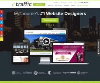 Etrafficwebdesign.com.au(Web Design Company Australia) Screenshot