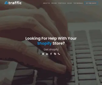 Etrafficwebexpert.com(Hire Shopify Web Developers & Designers) Screenshot