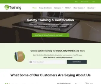 Etraintoday.com(Safety Training & Online Certification Courses) Screenshot