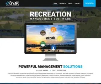 Etrak.com(Recreation Software For Everyone) Screenshot