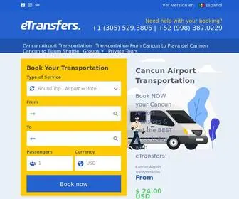 Etransfers.com(Cancun Airport Transportation) Screenshot