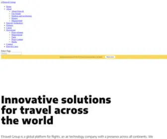 Etraveli.com(Innovative solutions for travel across the world) Screenshot