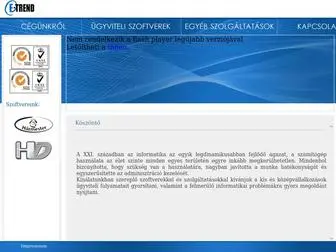 Etrend.hu(E-Trend üdvözli Önt) Screenshot