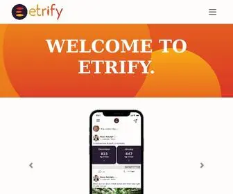 Etrify.com(The #1 platform for sustainability & environment) Screenshot