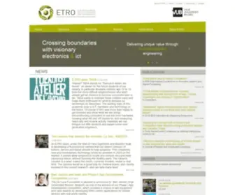 Etrovub.be(ETRO-VUB Department of Electronics and Informatics) Screenshot
