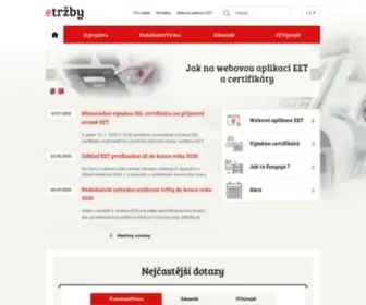 Etrzby.cz(Etržby) Screenshot