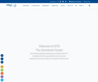 Etsi.com(The World of Standards) Screenshot