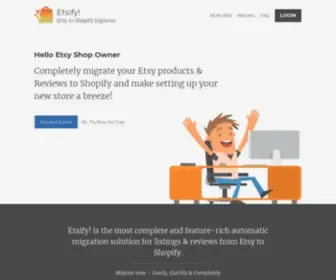 Etsify.io(Migrate from Etsy to Shopify) Screenshot