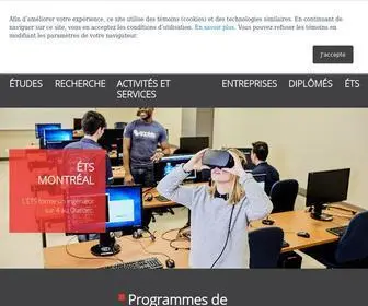 ETSMTL.ca(École de technologie supérieure) Screenshot