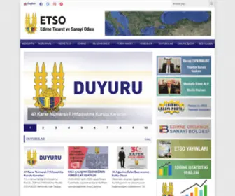 Etso.org.tr(Edirne Ticaret ve Sanayi Odas) Screenshot