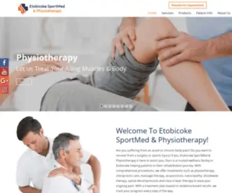 Etsportmed.com(Etobicoke Physiotherapy) Screenshot