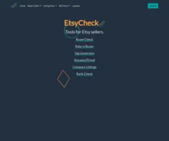 Etsycheck.com(Powerful Seller Tools) Screenshot