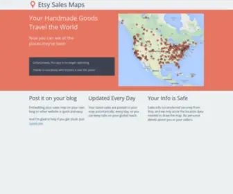 Etsysalesmap.com(Etsy Sales Map) Screenshot