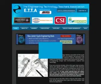 Etta.ie(The Engineering Technology Teachers Association aims to promote the subjects of Engineering) Screenshot